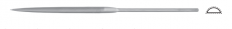 MEPAC CZ s.r.o. - Švýcarský jehlový pilník půlkulatý, L=160mm, 5,6x1,7mm, sek 2