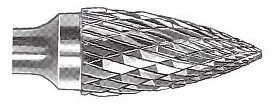 Tvrdokovová fréza stromečková se špičkou 06x12,7.06-163mm, břit 3